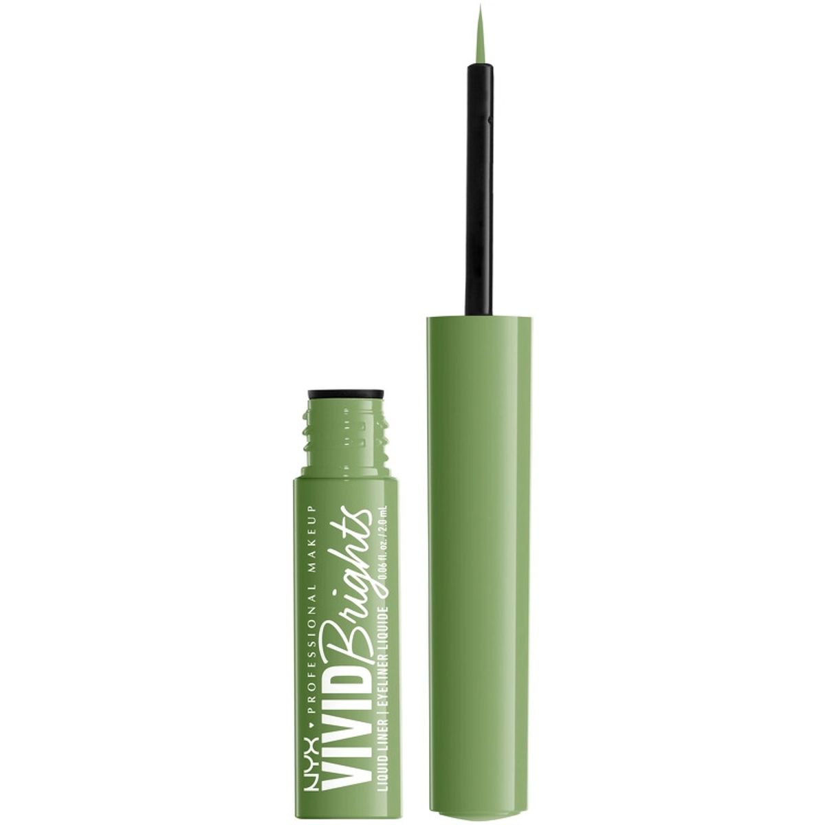 NYX Prof. Makeup Up Vivid Brights Liquid Eyeliner 2 ml - 02 Ghosted Green