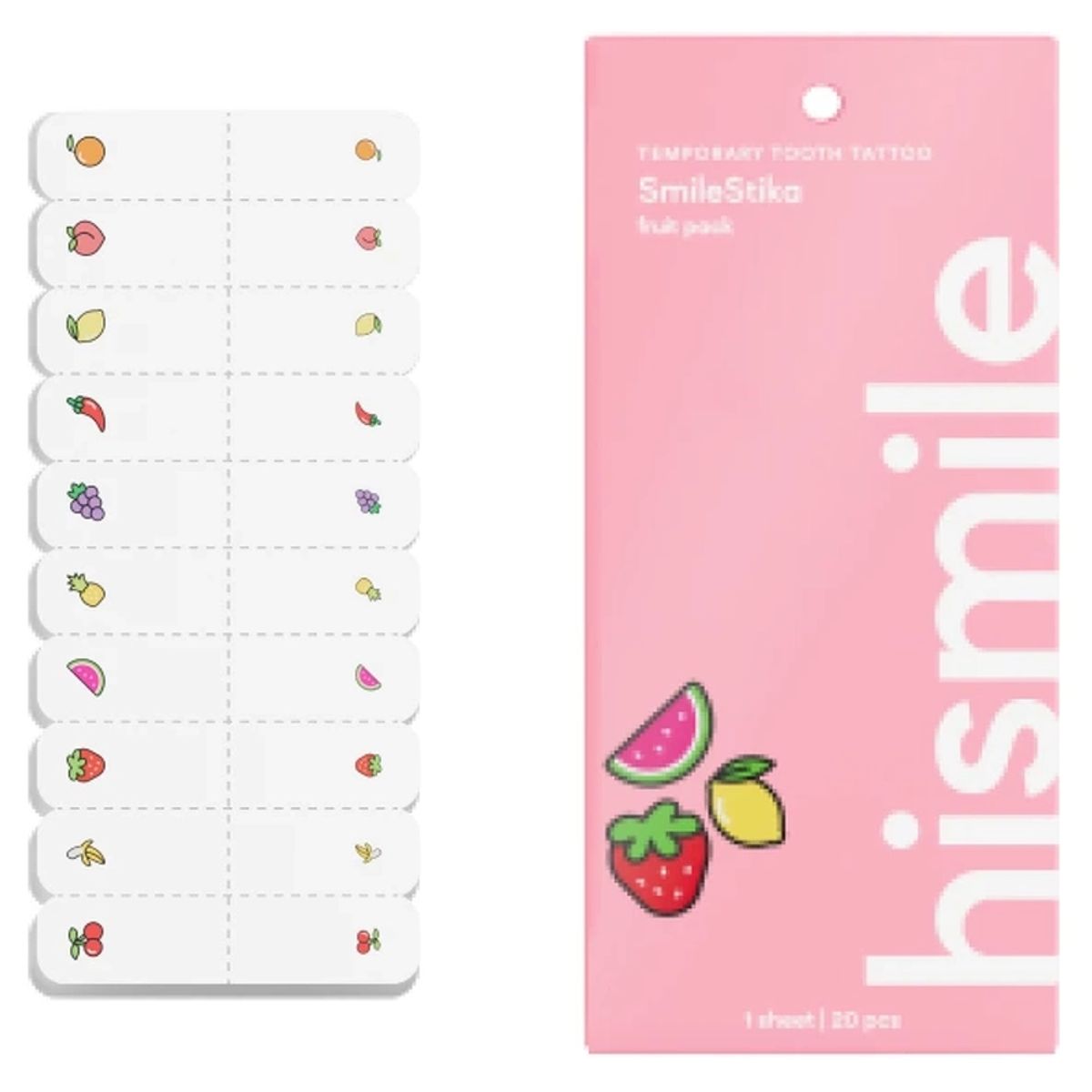 Hismile SmileStika Fruit Pack - 20 pcs