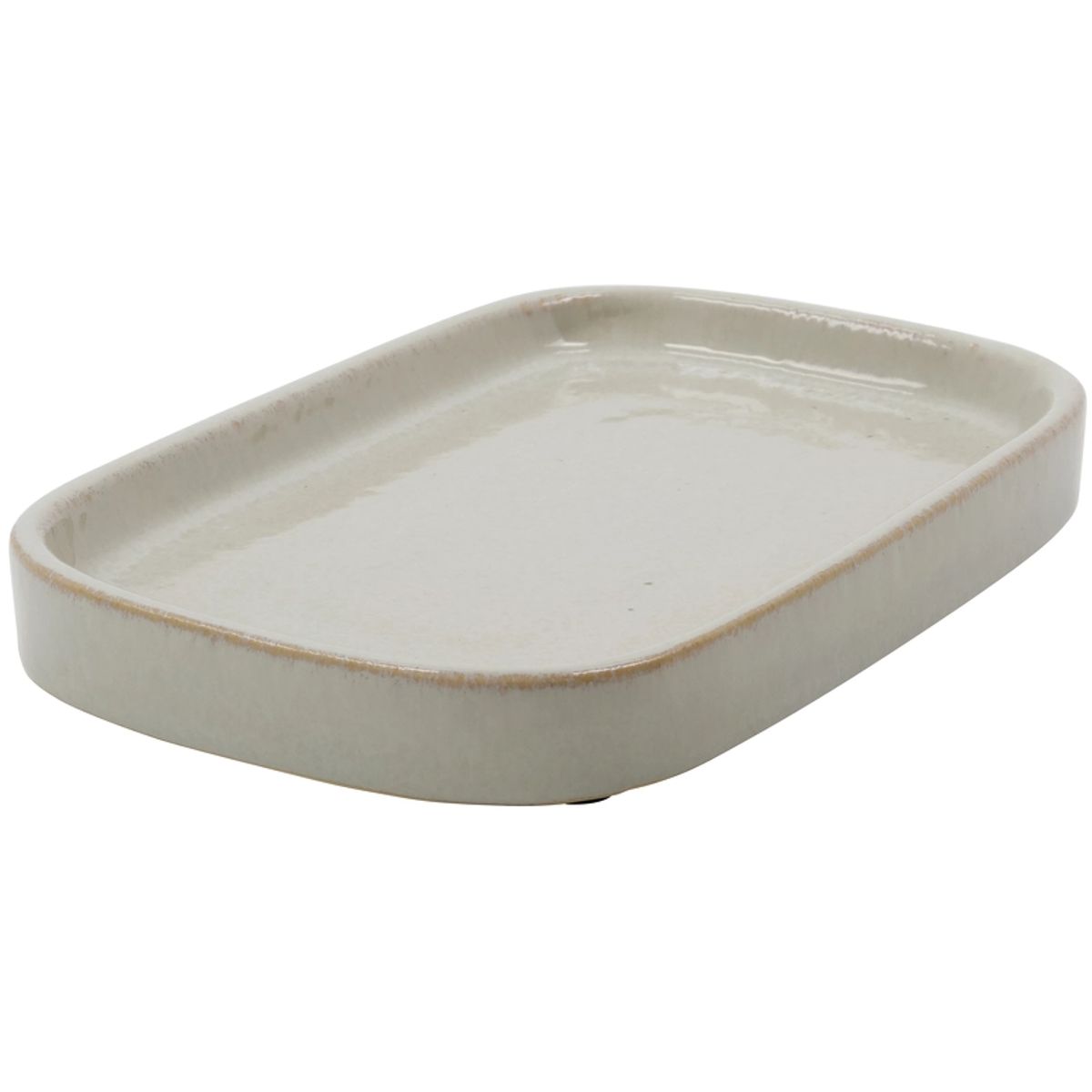 Meraki Tray Datura 24,5 x 16,5 x 3 cm - Shellish Grey