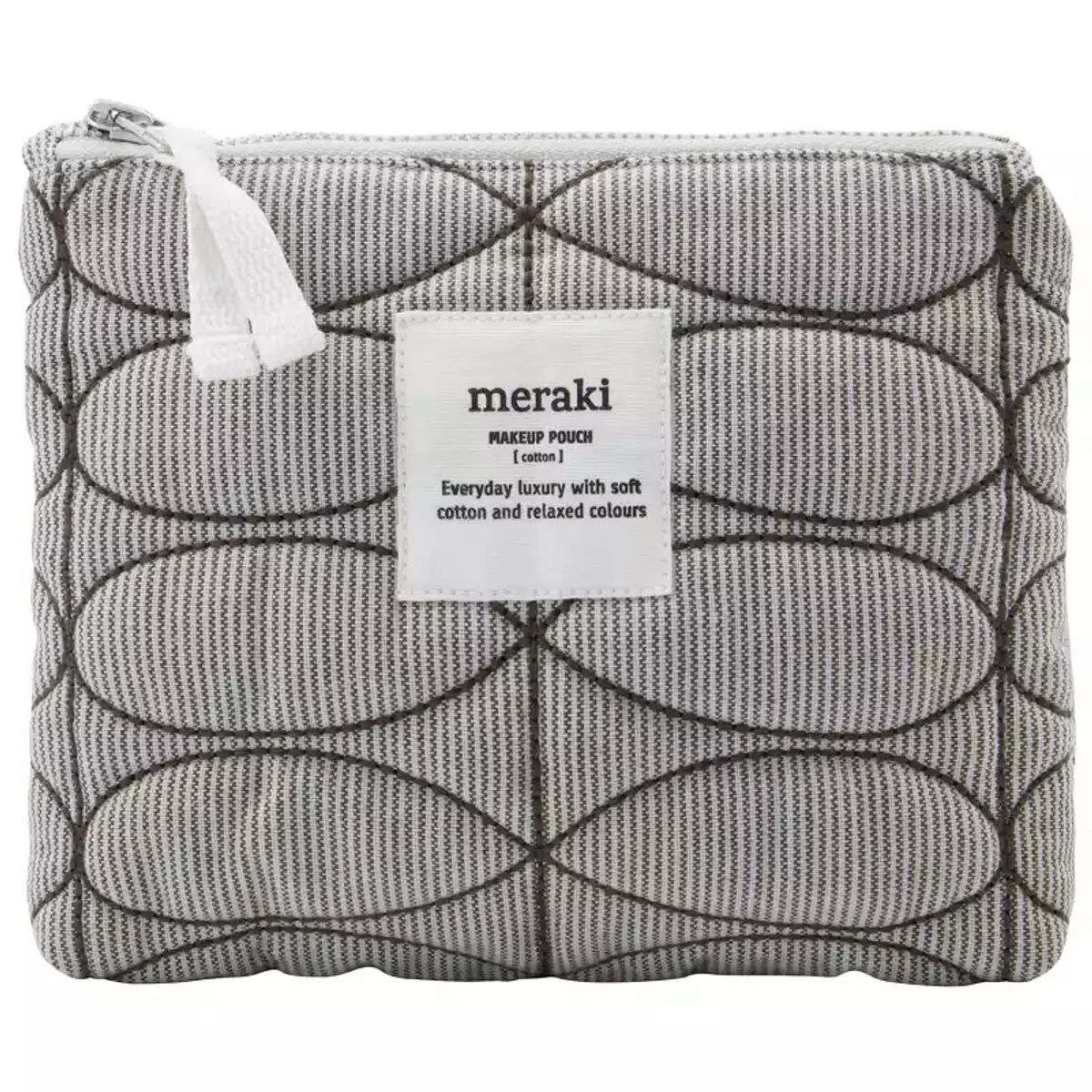 Meraki Makeup Pouch Mentha - Light Grey/Army Green