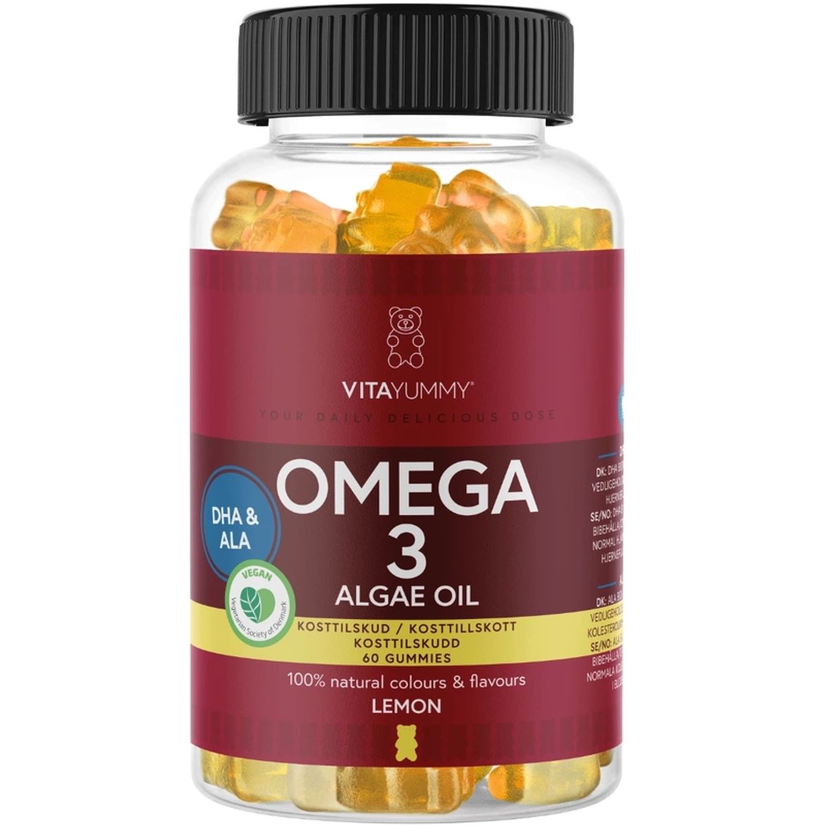 VitaYummy Omega 3 - 60 Pieces - Lemon