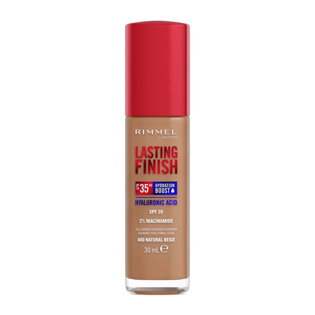 RIMMEL Clean Lasting Finish Foundation 30 ml - 400 natural beige