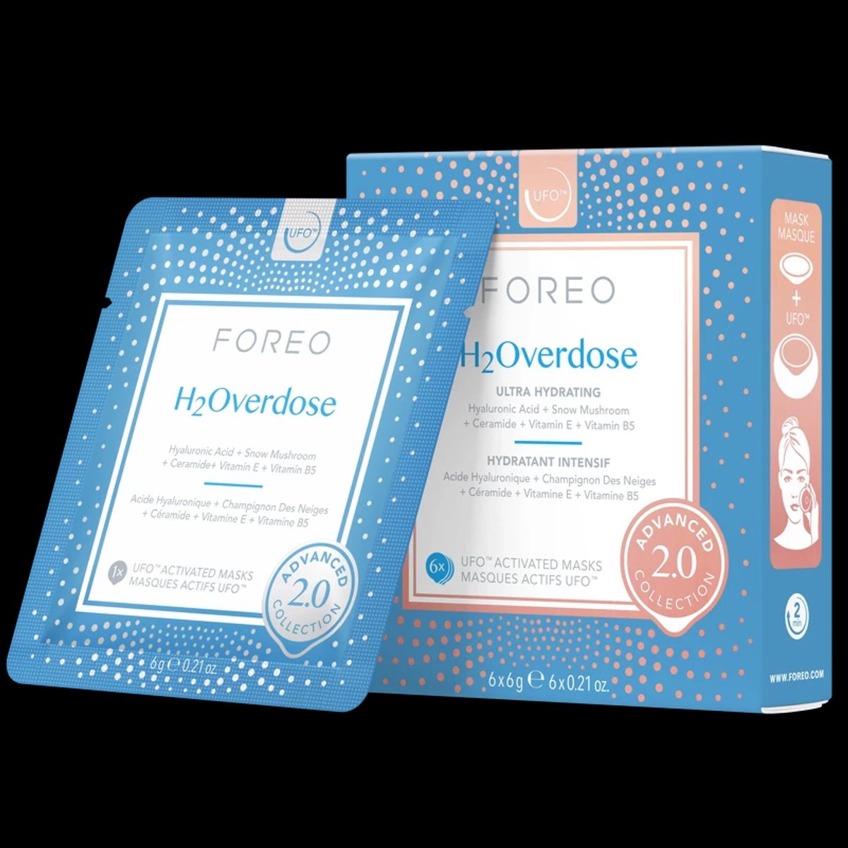 FOREO H2Overdose 2.0 UFOâ¢-Mask 6 Pieces