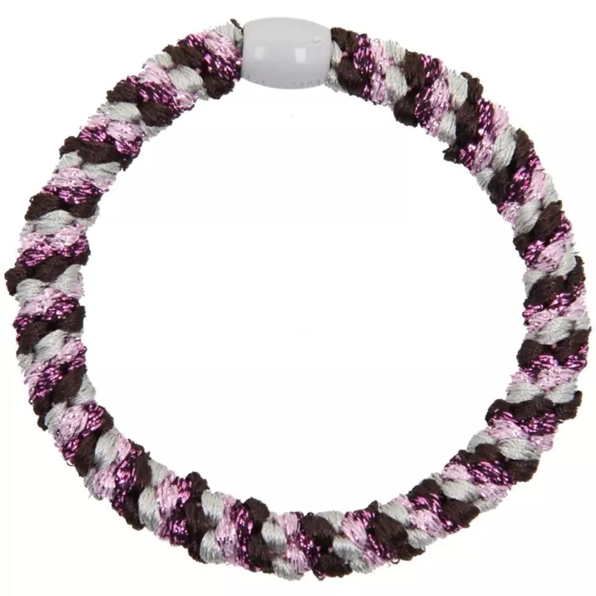 By Stær BRAIDED Hairtie - Multi Pink/Grey/Purple