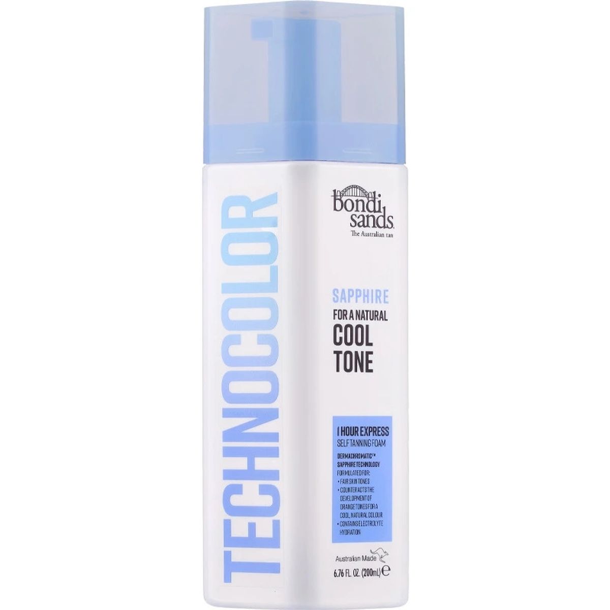 Bondi Sands Technocolor Self Tanning Foam Sapphire Cool Tone 200 ml