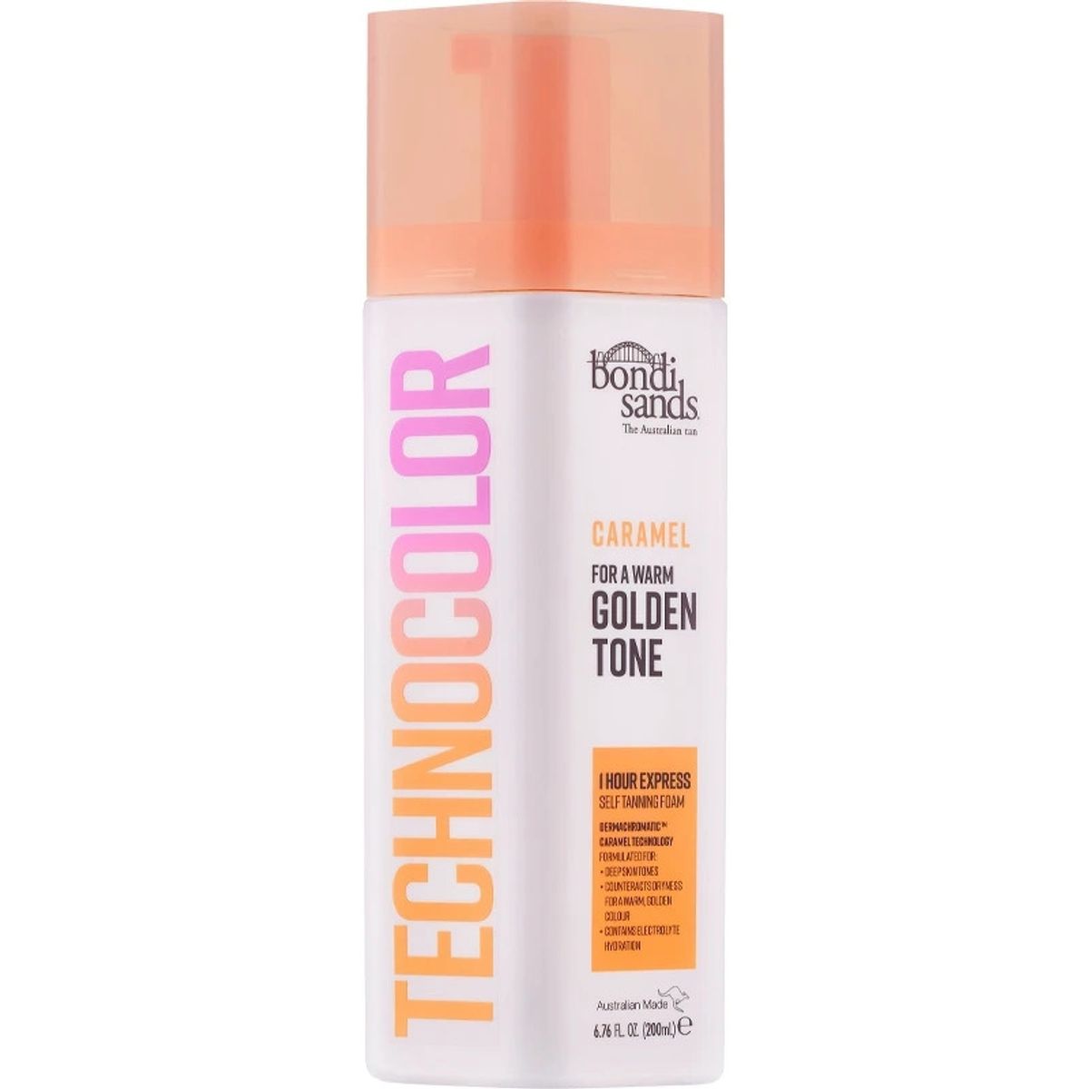 Bondi Sands Technocolor Self Tanning Foam Caramel Golden Tone 200 ml