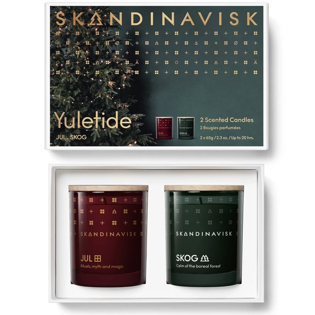 SKANDINAVISK Yuletide Scented Candle Giftset 2 x 65 gr.