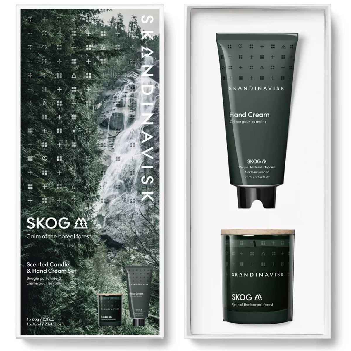 SKANDINAVISK SKOG Scented Candle & Hand Cream Set