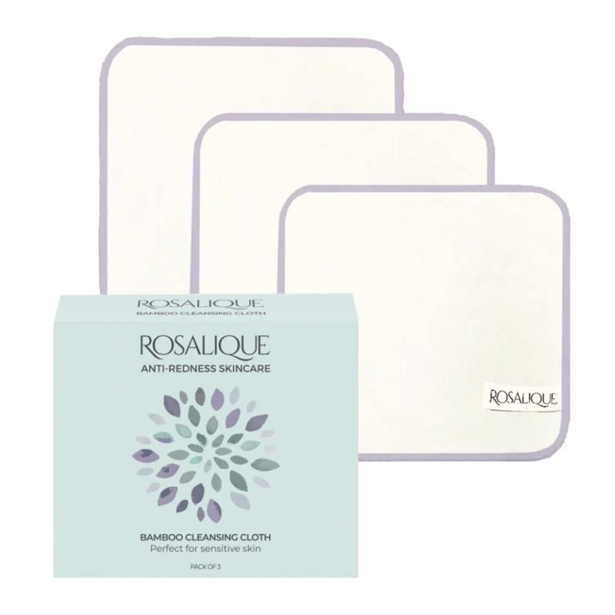 Rosalique Bamboo Cleansing Cloth 3 Pieces