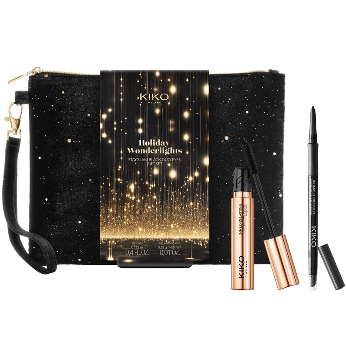 KIKO Milano Holiday Wonderlights Stayglam Black Duo Eyes Gift Set