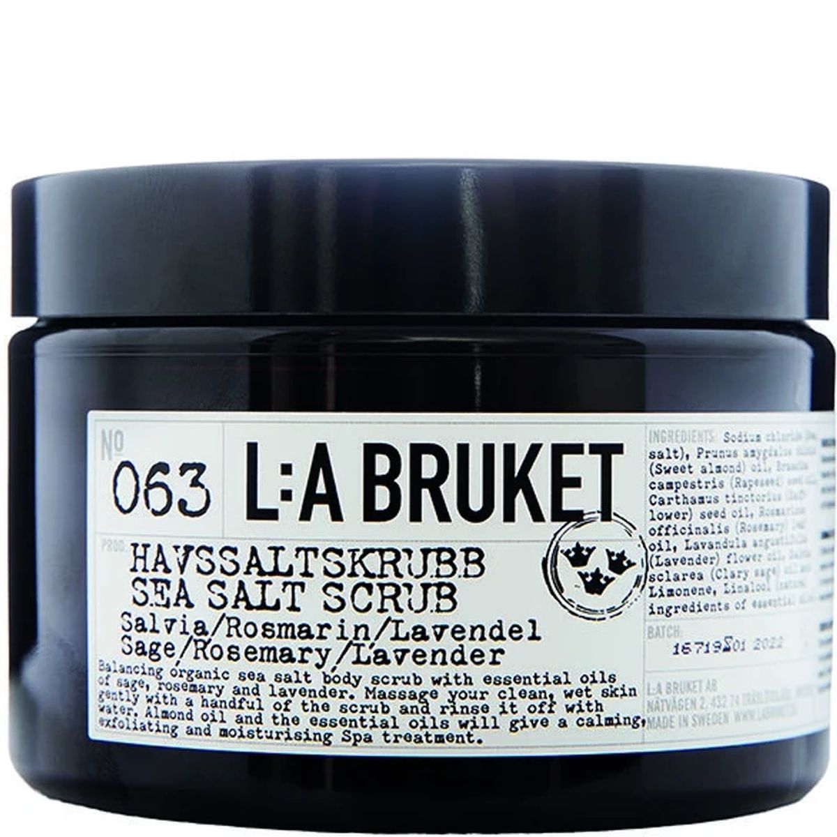 L:a Bruket 063 Sea Salt Scrub Sage/Rosemary/Lavender 420 gr.