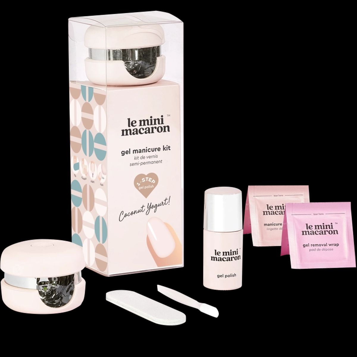 Le Mini Macaron Gel Manicure Kit - Coconut Yogurt