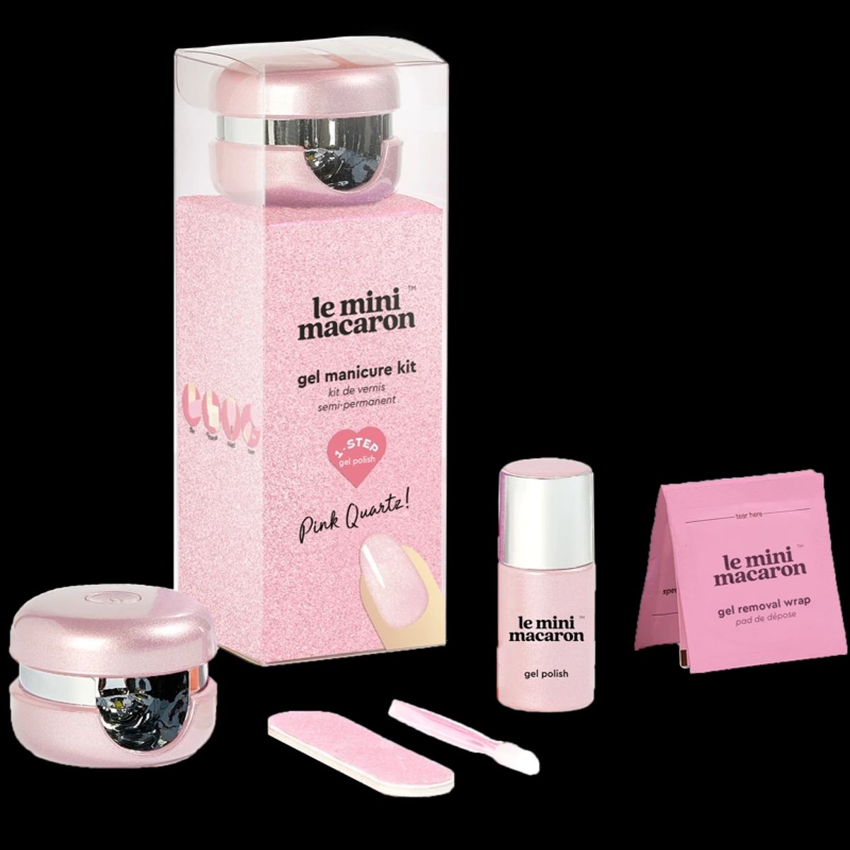 Le Mini Macaron Gel Manicure Kit - Pink Quartz