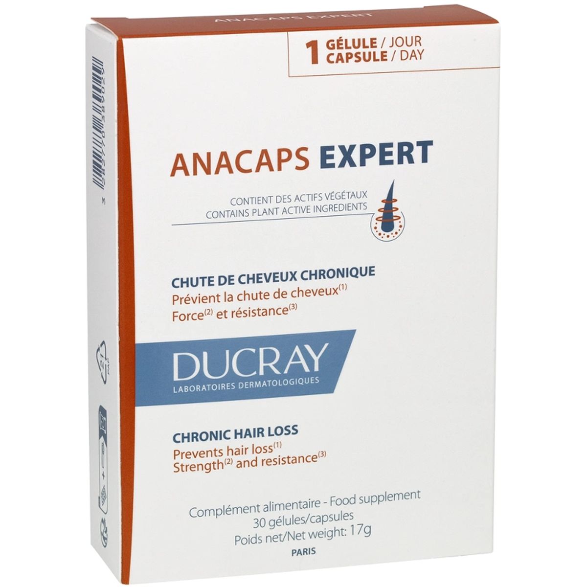 DUCRAY Anacaps Expert Chronic Hairloss 30 Pieces