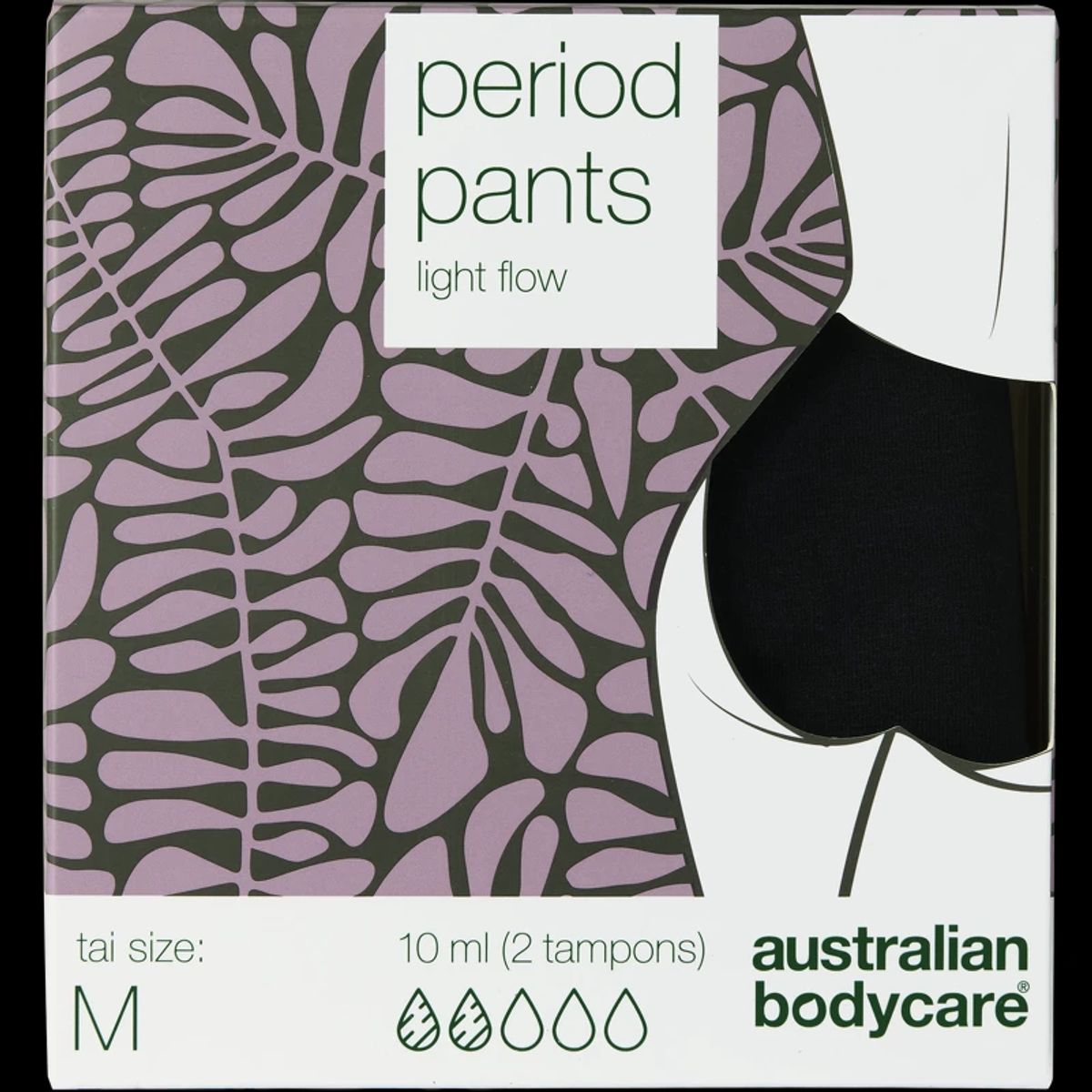 Australian Bodycare Period Pants Midi Light Flow 1 Pair - M