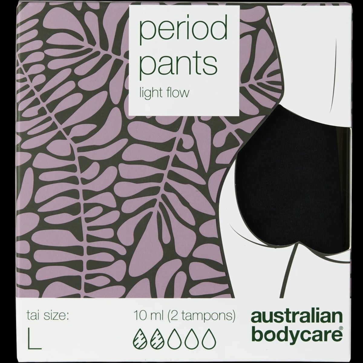 Australian Bodycare Period Pants Midi Light Flow 1 Pair - L