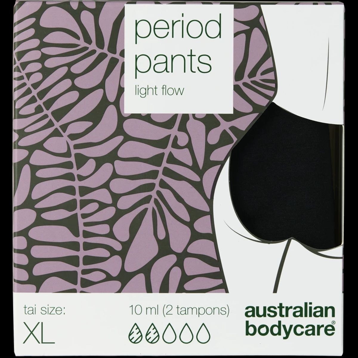 Australian Bodycare Period Pants Midi Light Flow 1 Pair - XL