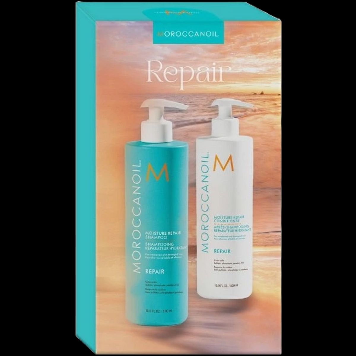 Moroccanoil Duo Box Moisture Repair Shampoo + Conditioner 500 ml (Limited Edition)