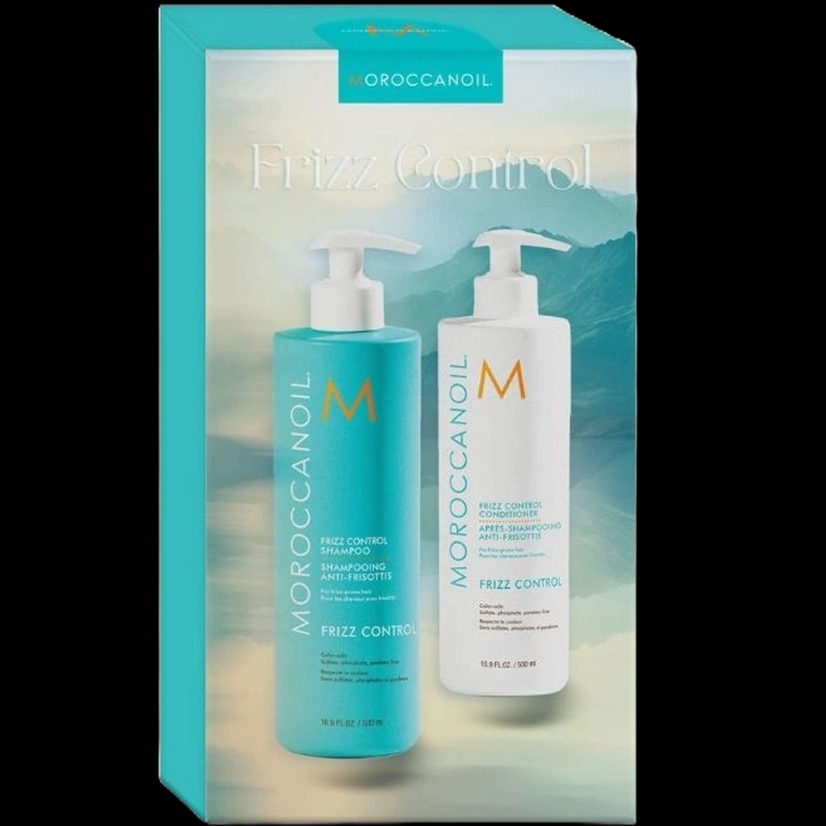 Moroccanoil Duo Box Frizz Control Shampoo + Conditioner 500 ml (Limited Edition)