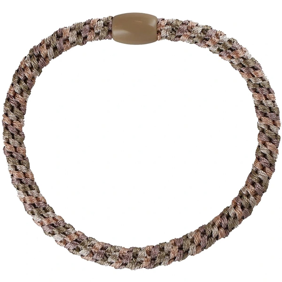 By Stær BRAIDED Hairtie Slim - Rosa/Beige