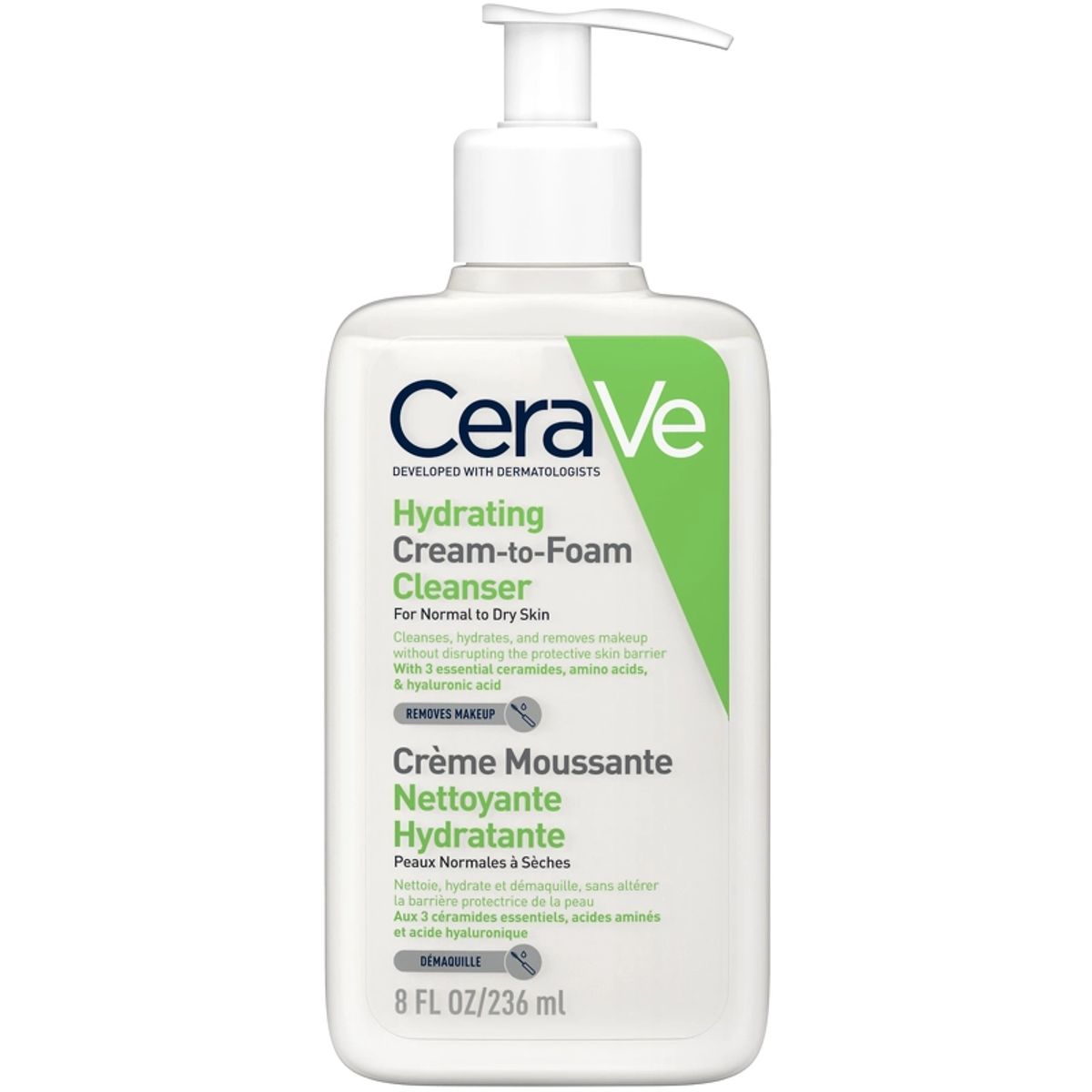 CeraVe Hydrating Cream-To-Foam Cleanser 236 ml