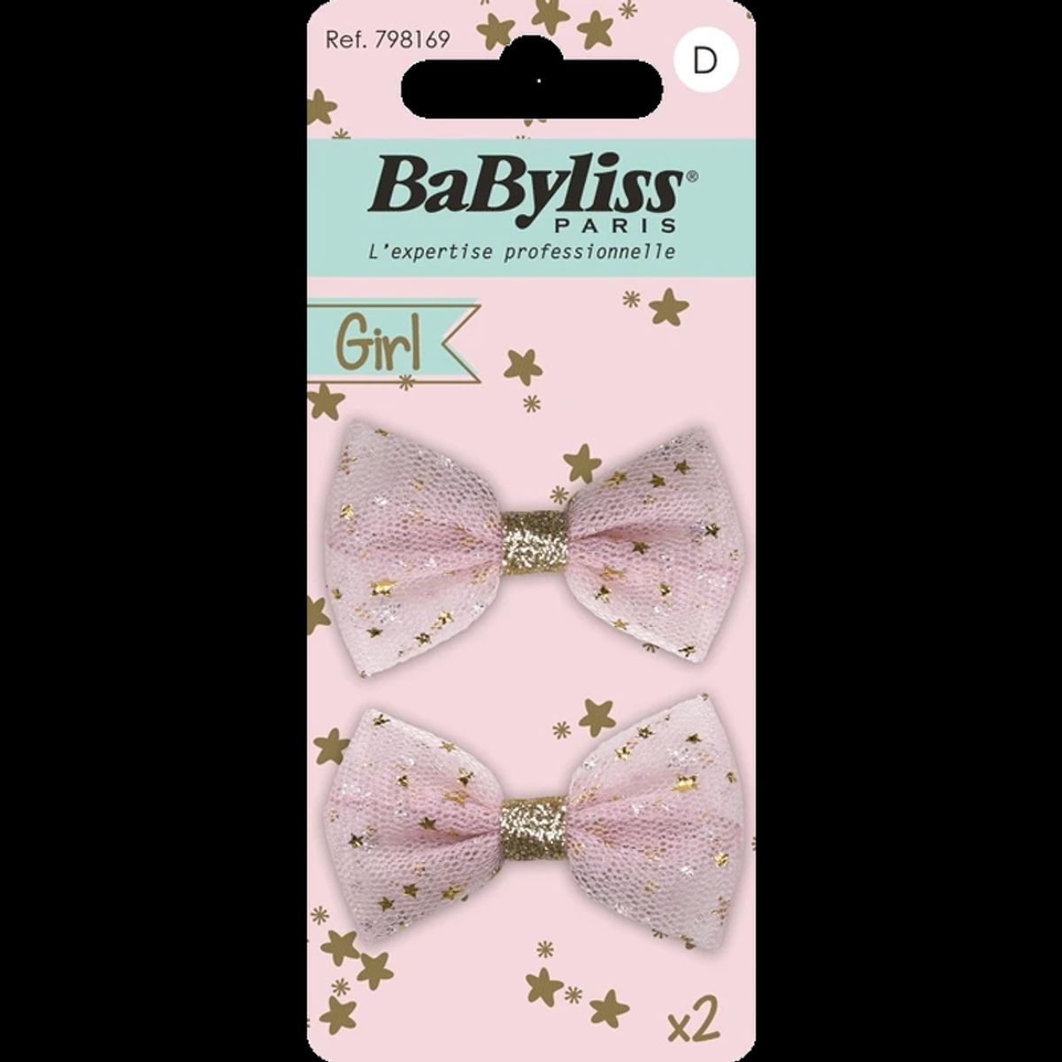 BaByliss KIDS Bow Hair Clips (1694) 2 Pieces