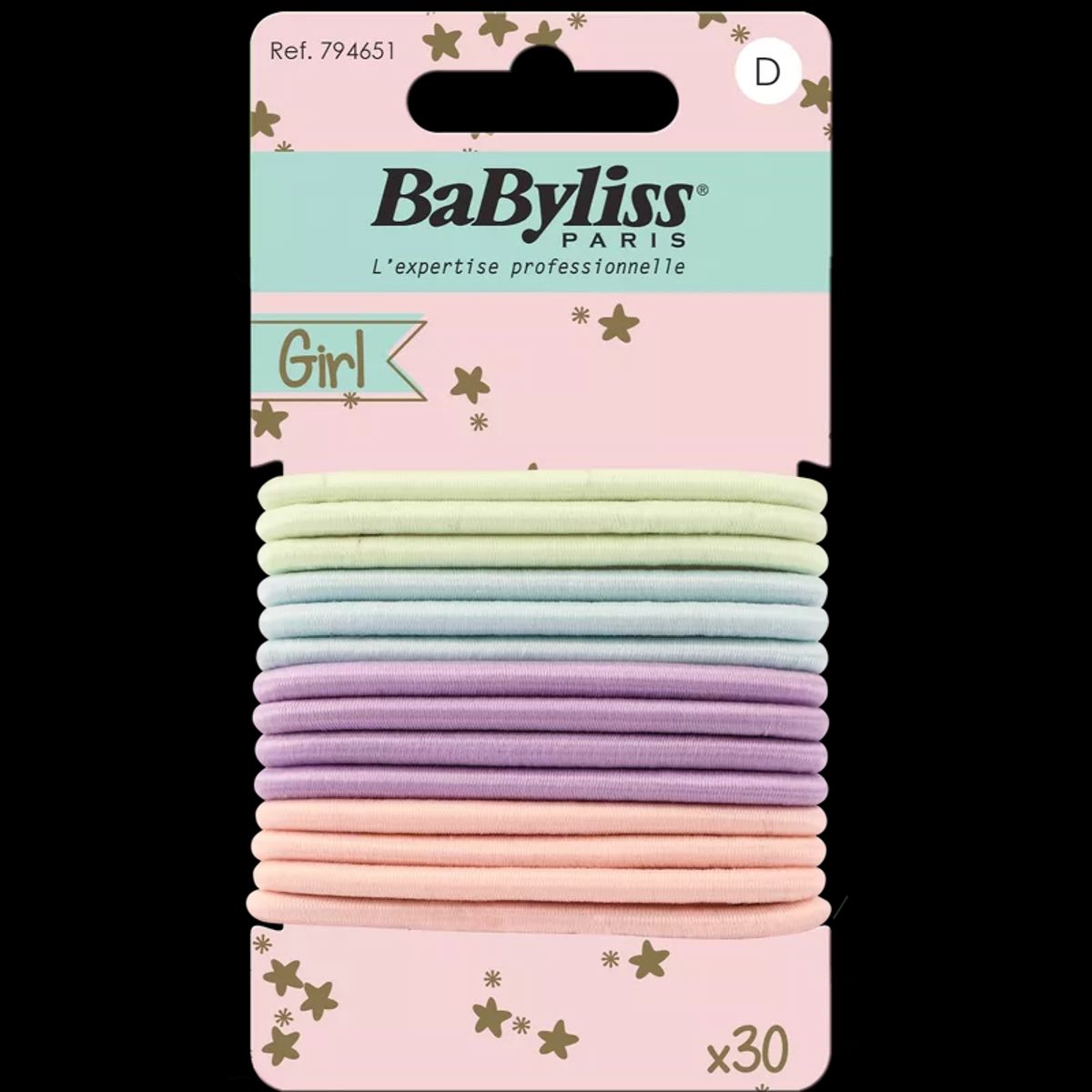 BaByliss KIDS Multi Colors Elastics (6515) 30 Pieces