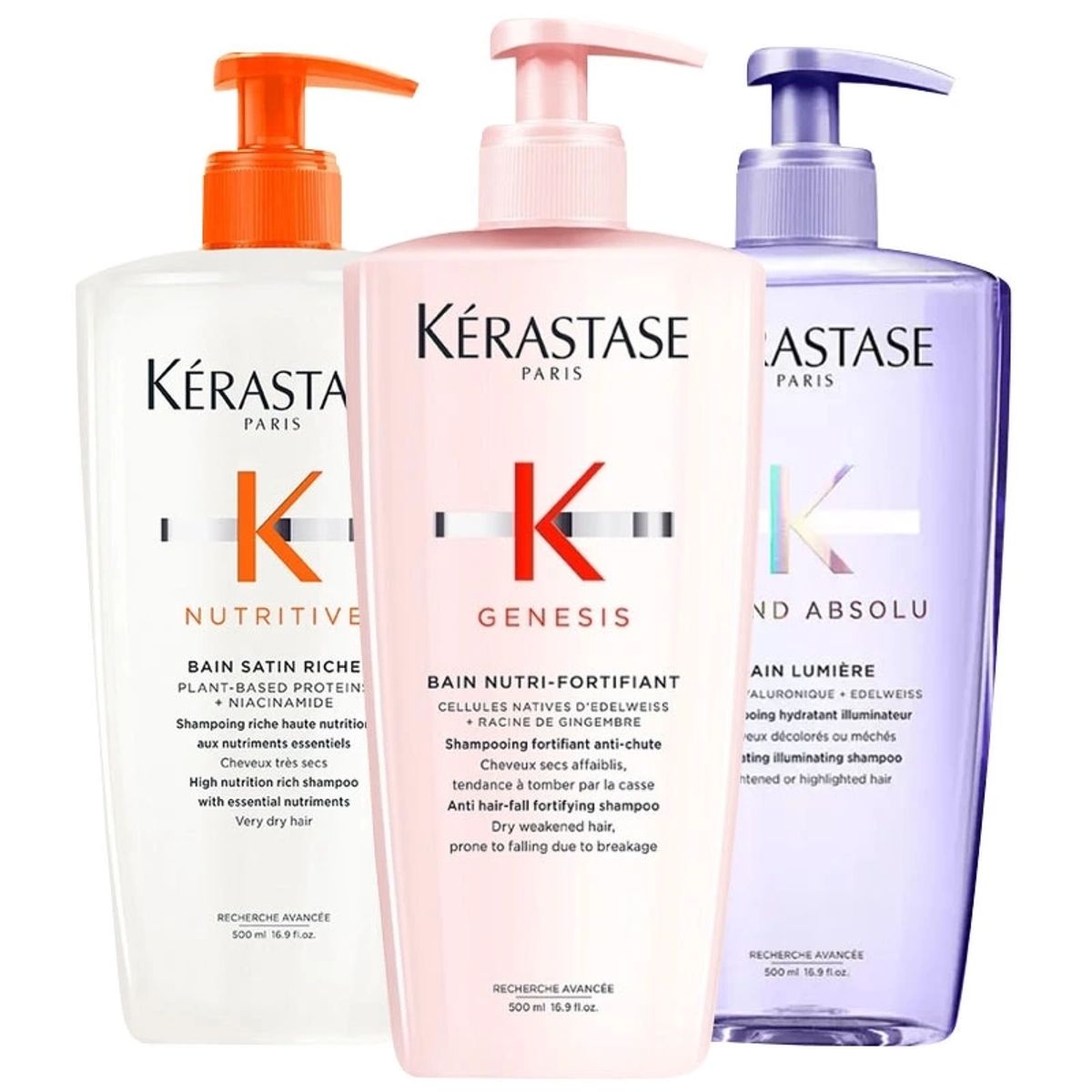 3 x Kerastase 500 ml - Choose Variant