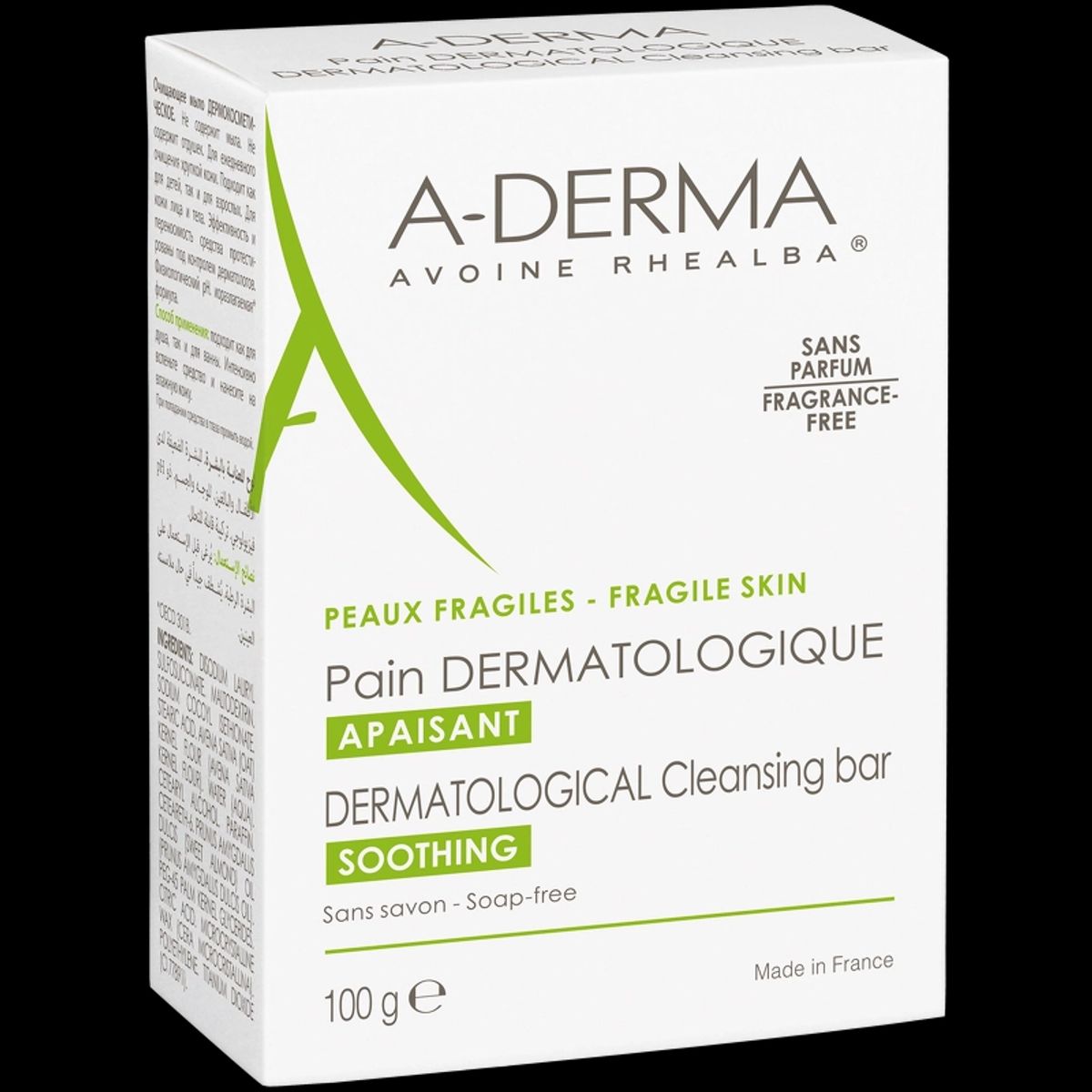 A-DERMA Dermatological Cleansing Bar 100 gr.