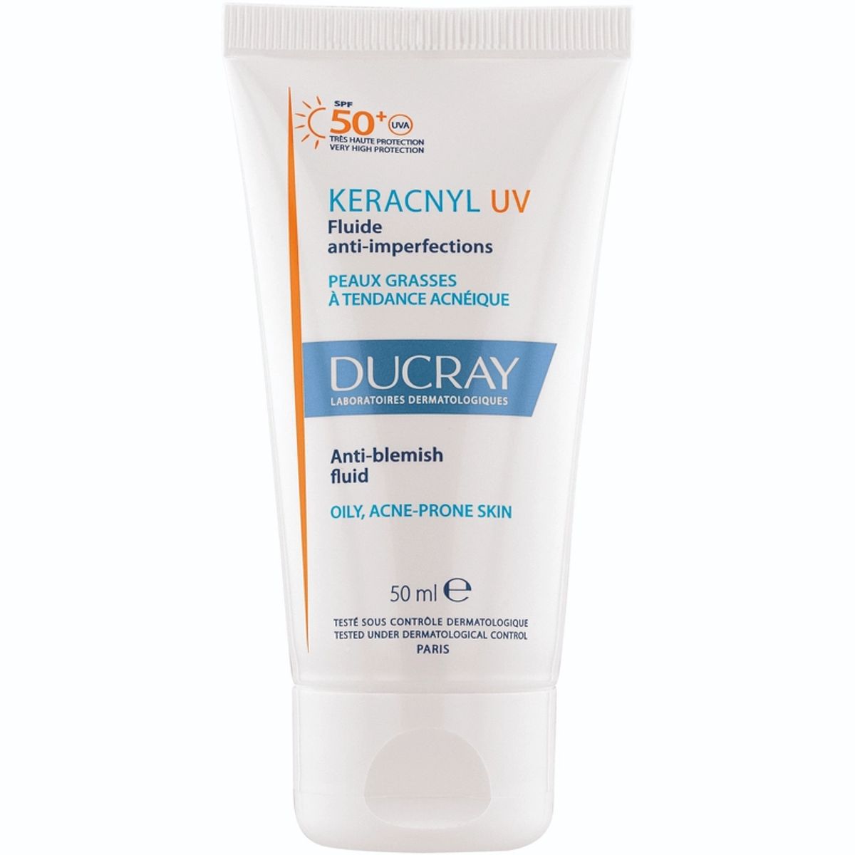 DUCRAY Keracnyl UV Anti-Blemish Fluid SPF 50+ - 50 ml