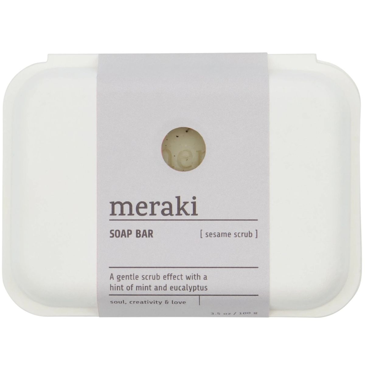 Meraki Soap Bar 100 gr. - Sesame Scrub