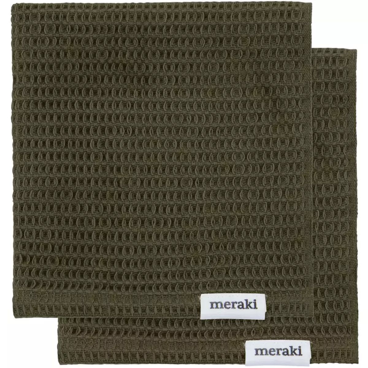 Meraki Dish Cloth Pumila 30 x 30 cm 2 Pieces - Army Green