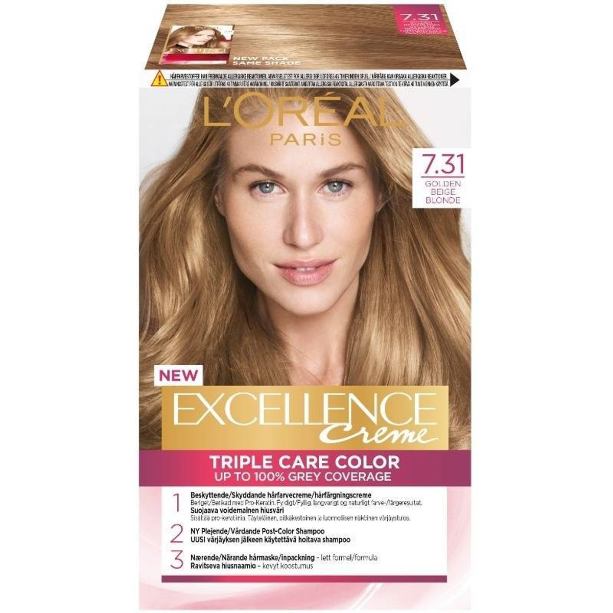 L'Oreal Paris Excellence 7.31 Blond Gylden Beige