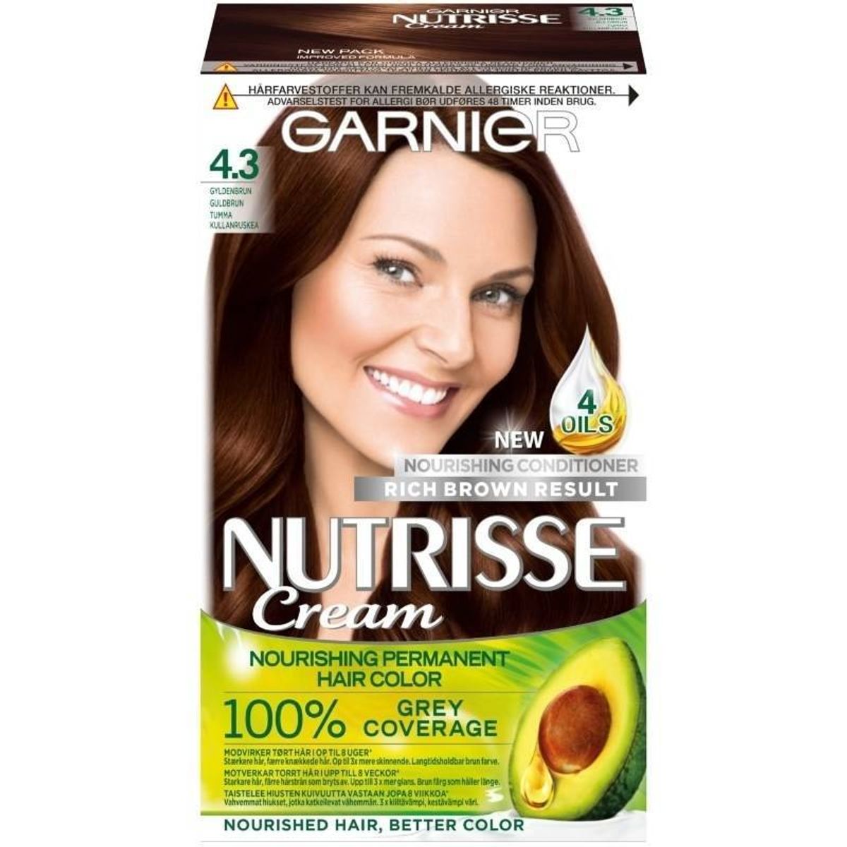 Garnier Nutrisse Cream 4.3 Goldenbrown