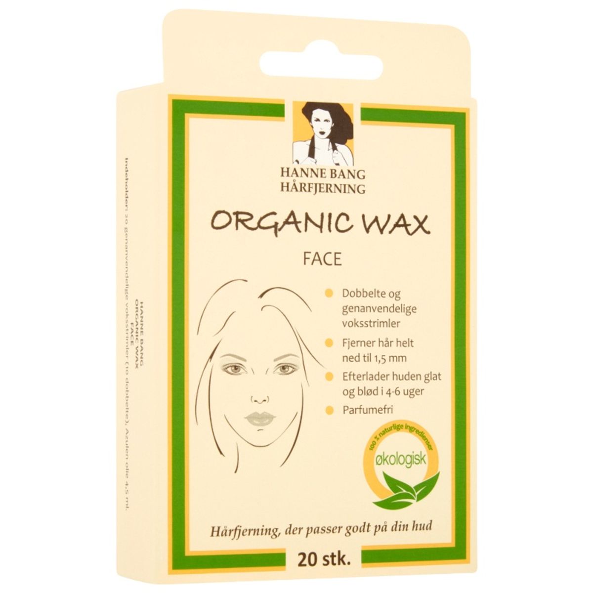 Hanne Bang Organic Face Wax 20 Pieces