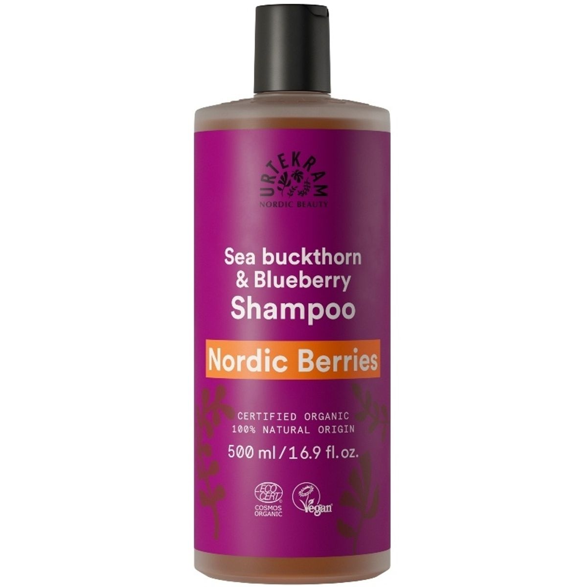 Urtekram Nordic Berries Shampoo Sea Buckthorn & Blueberry 500 ml