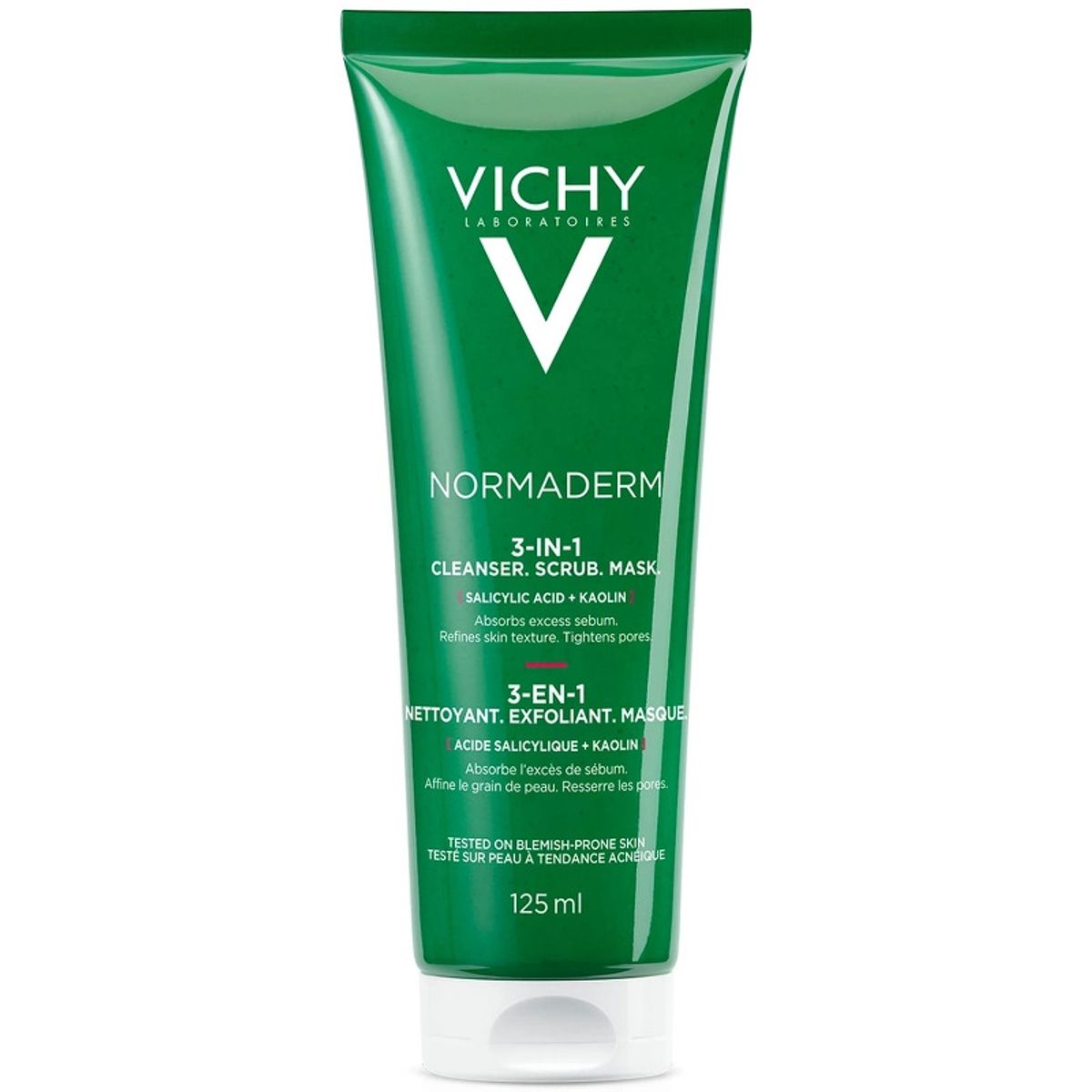 Vichy Normaderm 3-In-1 Scrub, Cleanser & Mask 125 ml