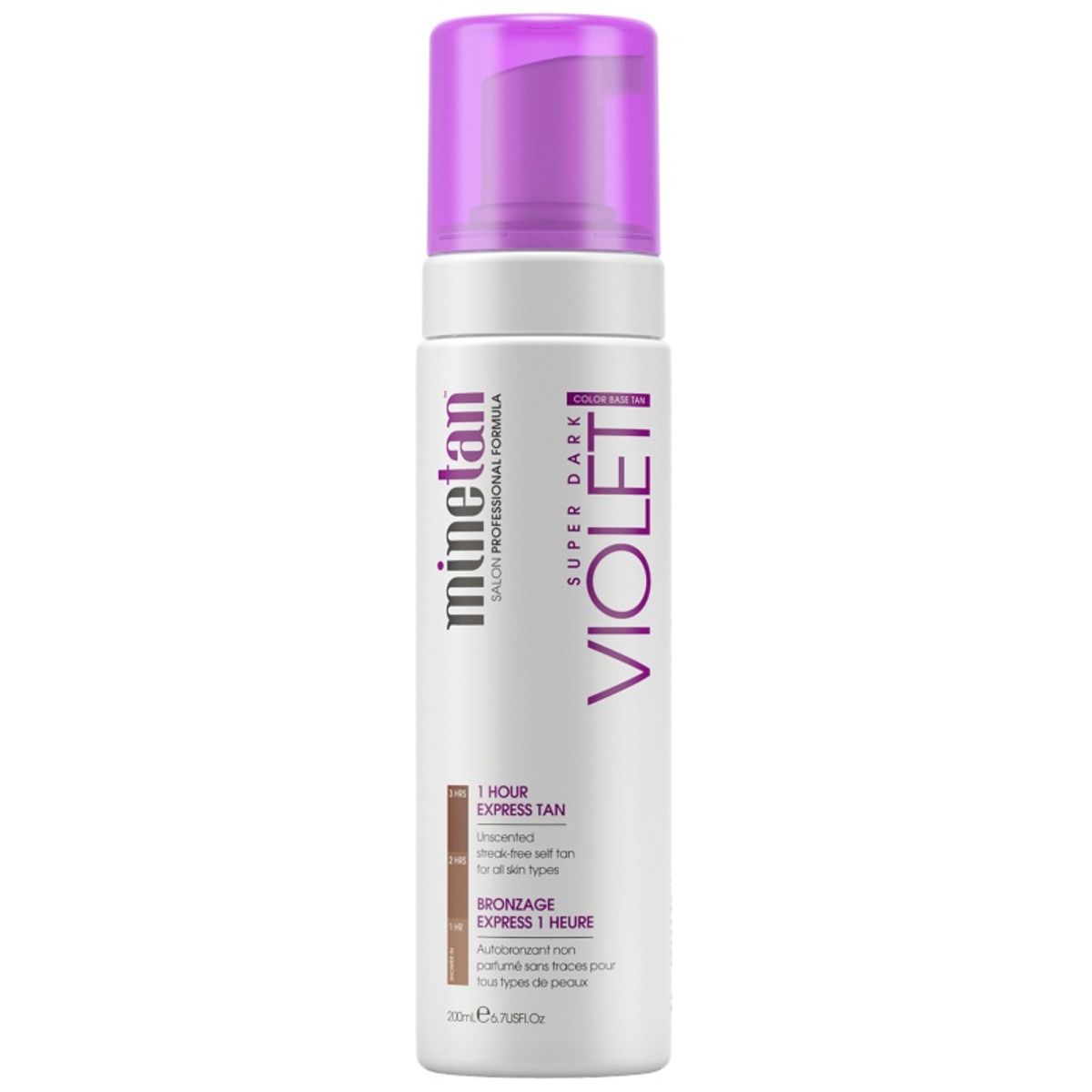 Minetan Violet Super Dark Self Tan Foam 200 ml