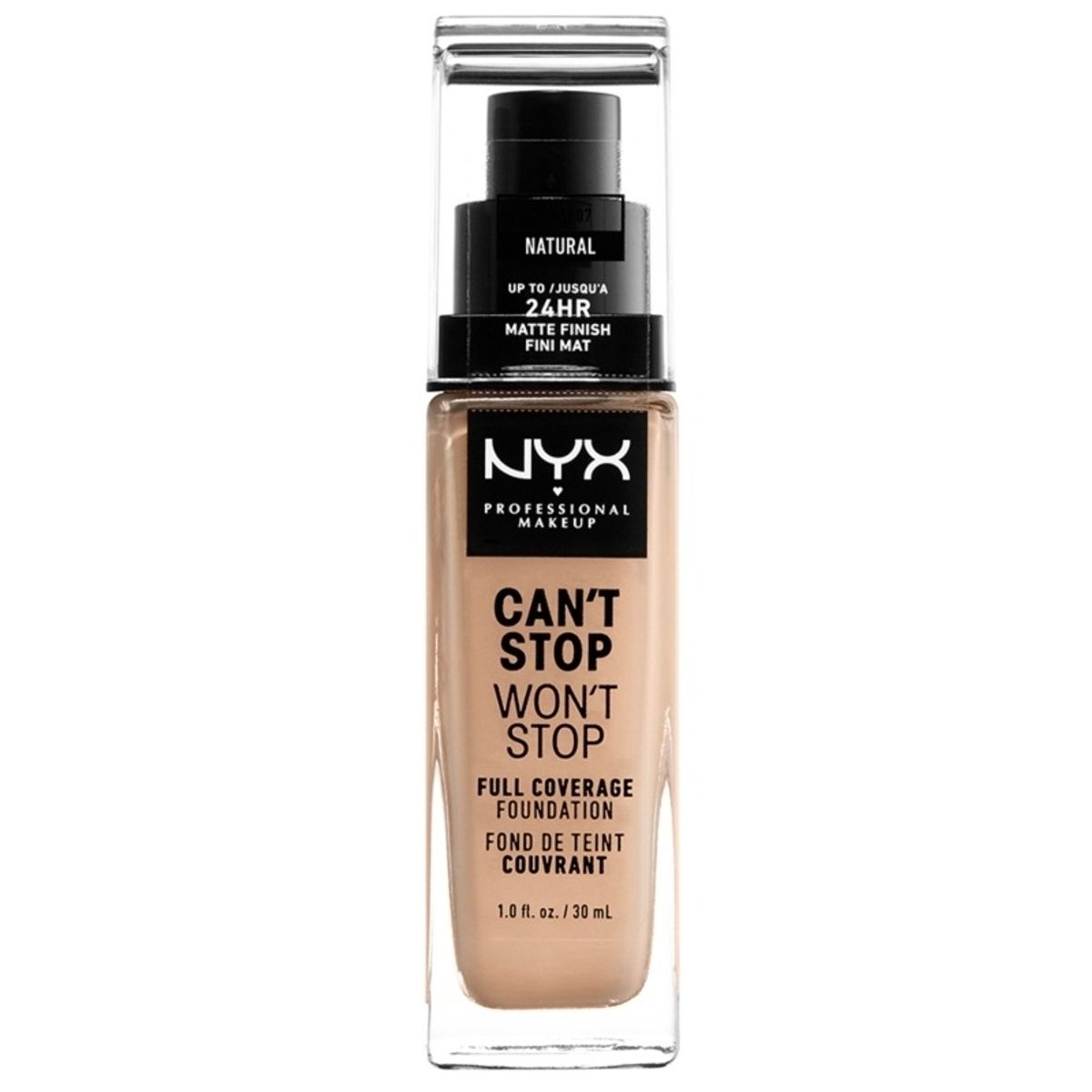 NYX Prof. Makeup Can't Stop Won't Stop Foundation 30 ml - Natural