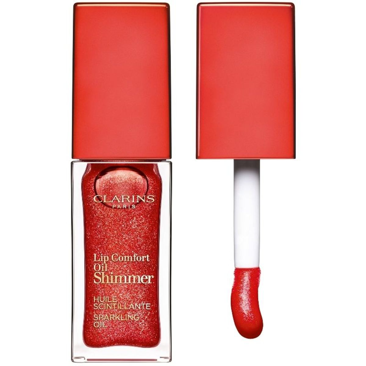 Clarins Lip Oil Shimmer 7 ml - 07 Red Hot