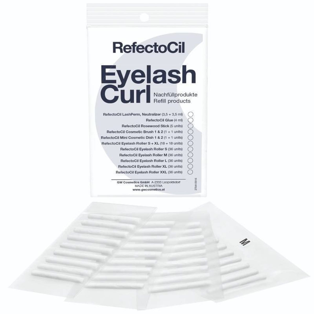 RefectoCil Eyelash Curl Refill Rollers 36 Pieces - M