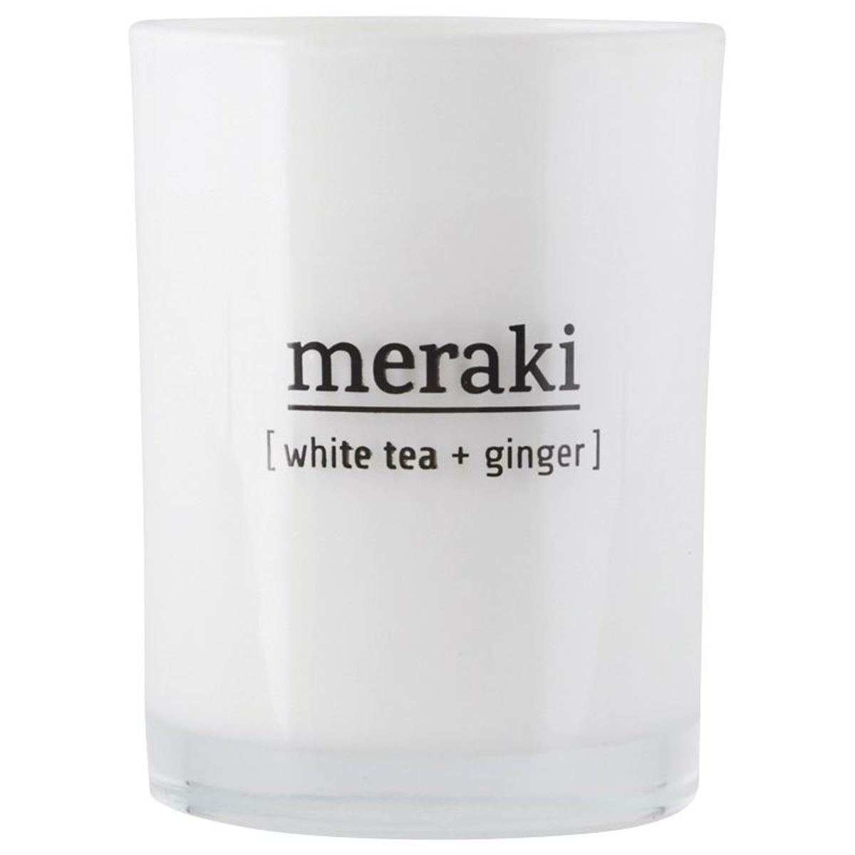 Meraki Scented Candle 8 x 10,5 cm - White Tea & Ginger