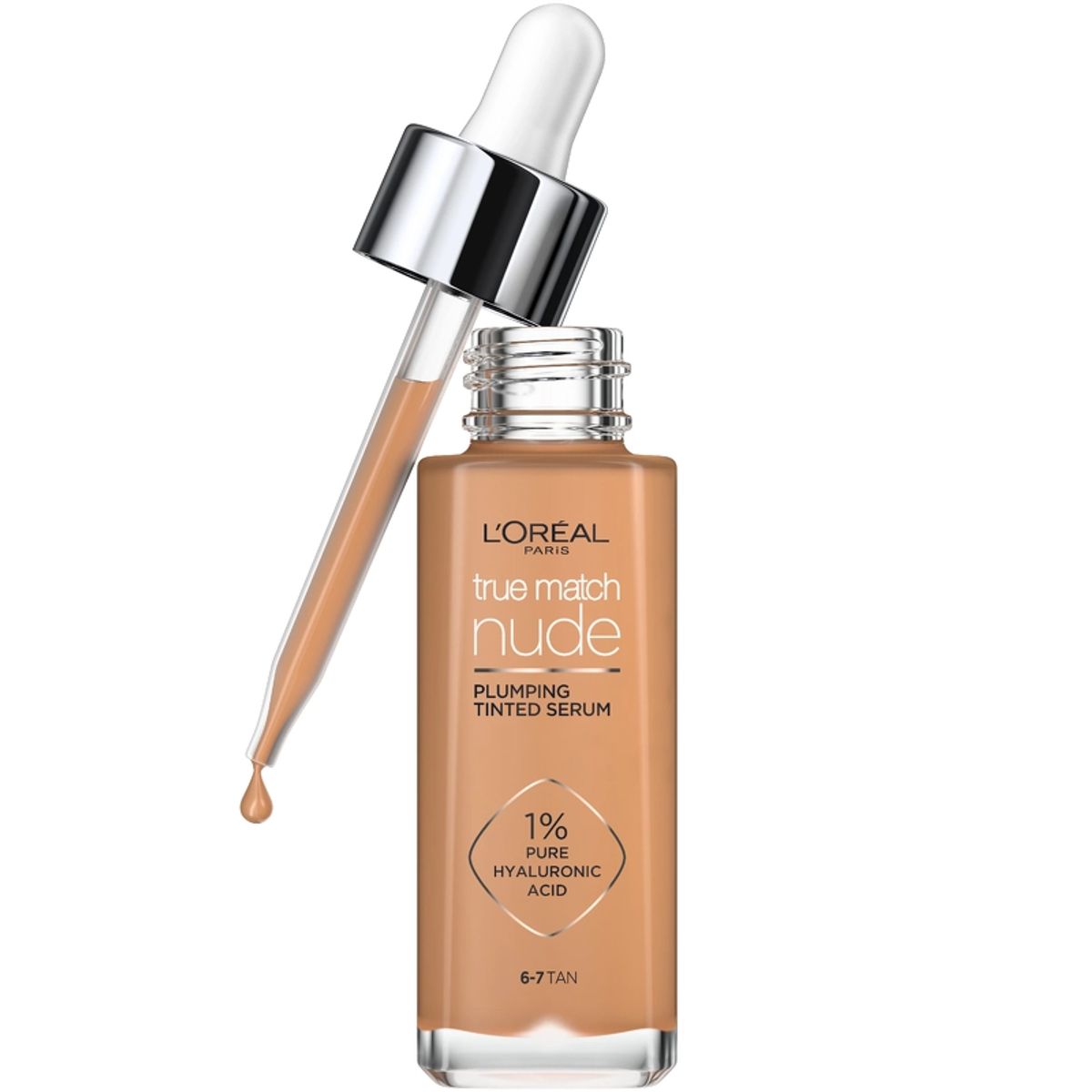 L'Oreal Paris Cosmetics True Match Nude Plumping Tinted Serum 30 ml- No. 6-7 Tan