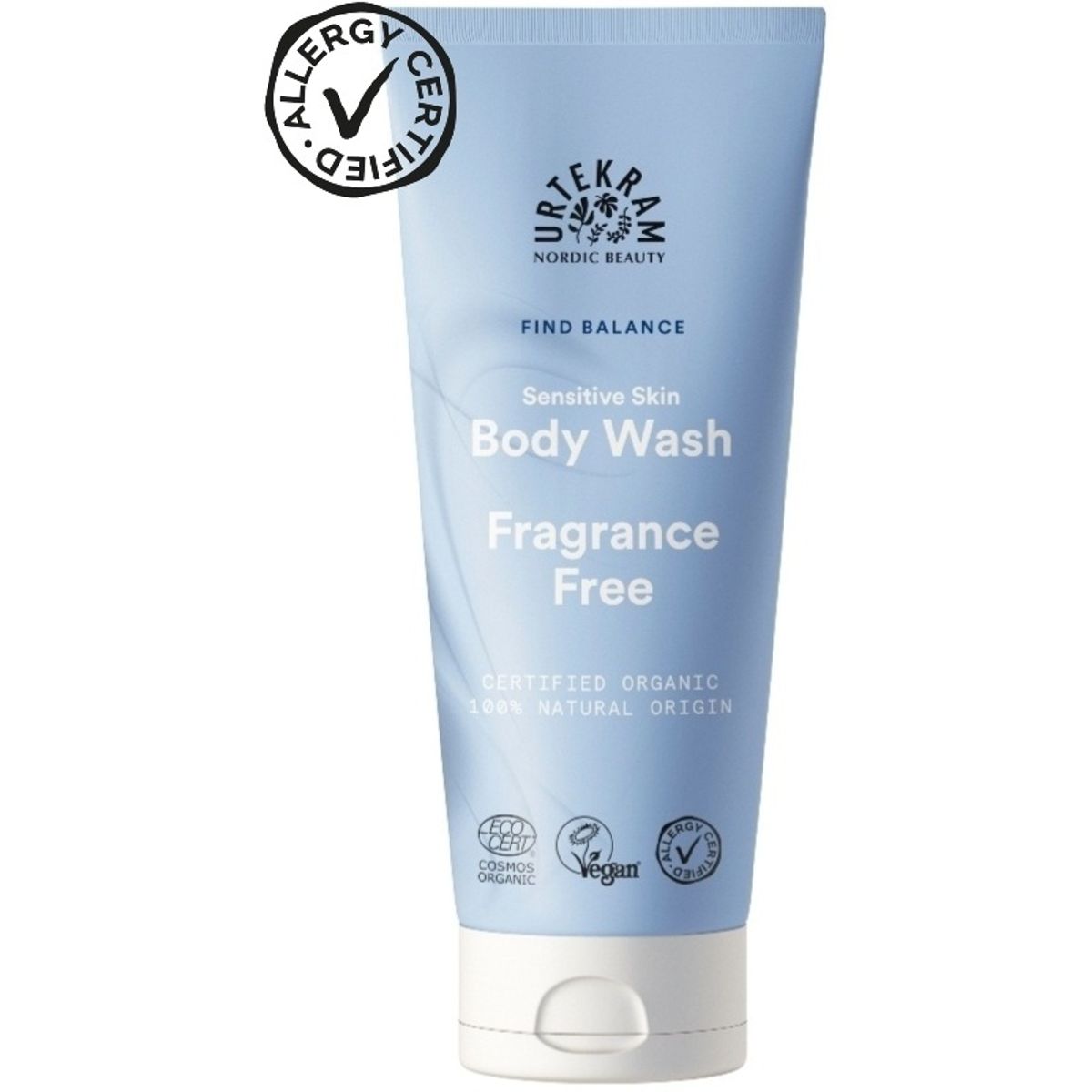 Urtekram Find Balance Body Wash Fragrance Free 200 ml