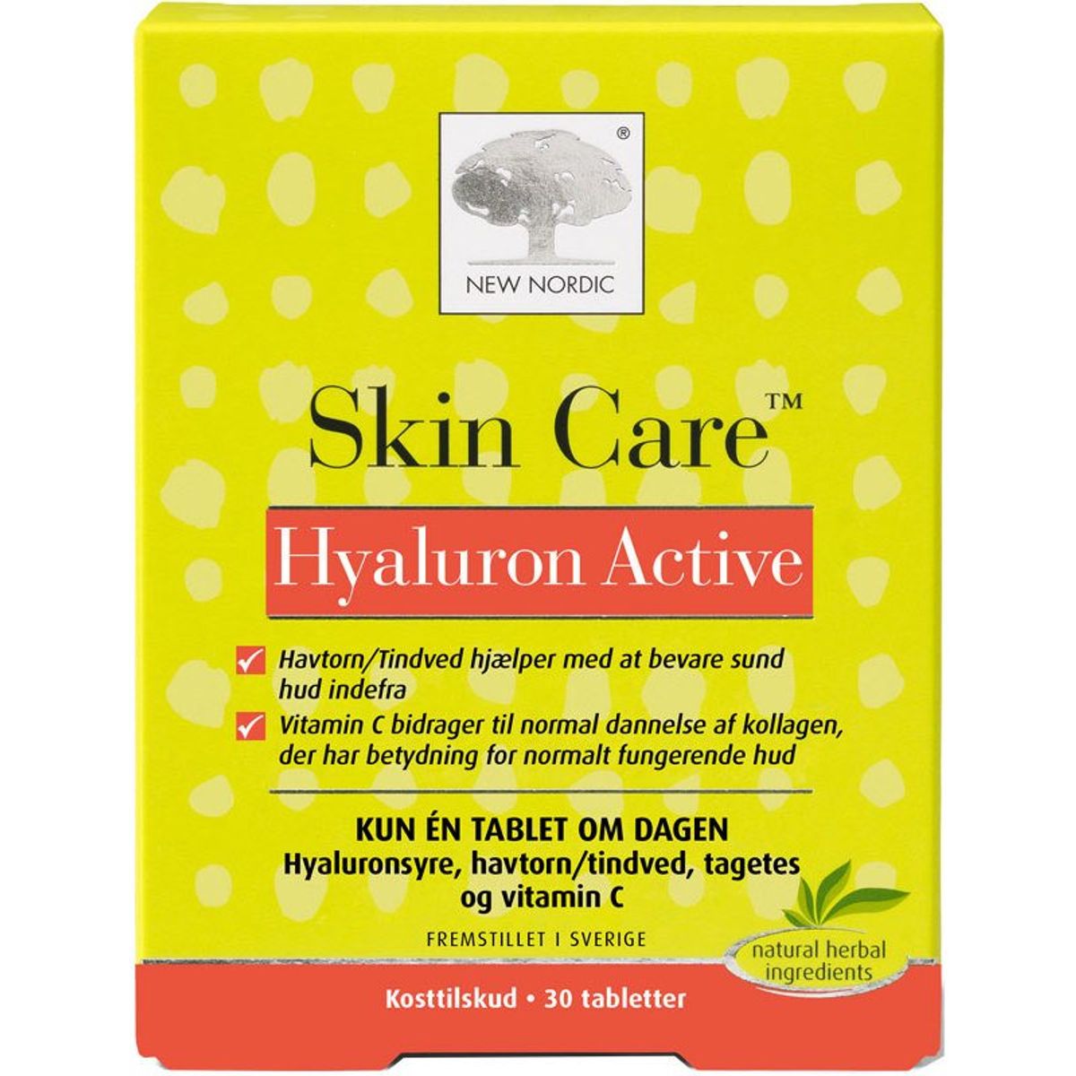 New Nordic Skin Care Hyaluron Active 30 Pieces