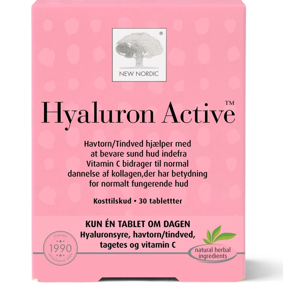 New Nordic Skin Care Hyaluron Active 30 Pieces