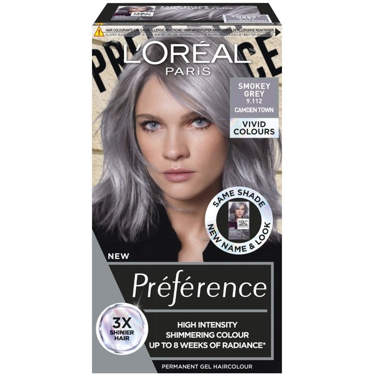 L'Oreal Paris Preference Vivid Colors - 9.112 Smokey Grey