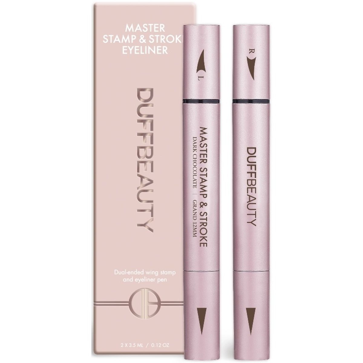 DUFFBEAUTY Master Stamp & Stroke Eyeliner Dark Chocolate - Grand 12mm