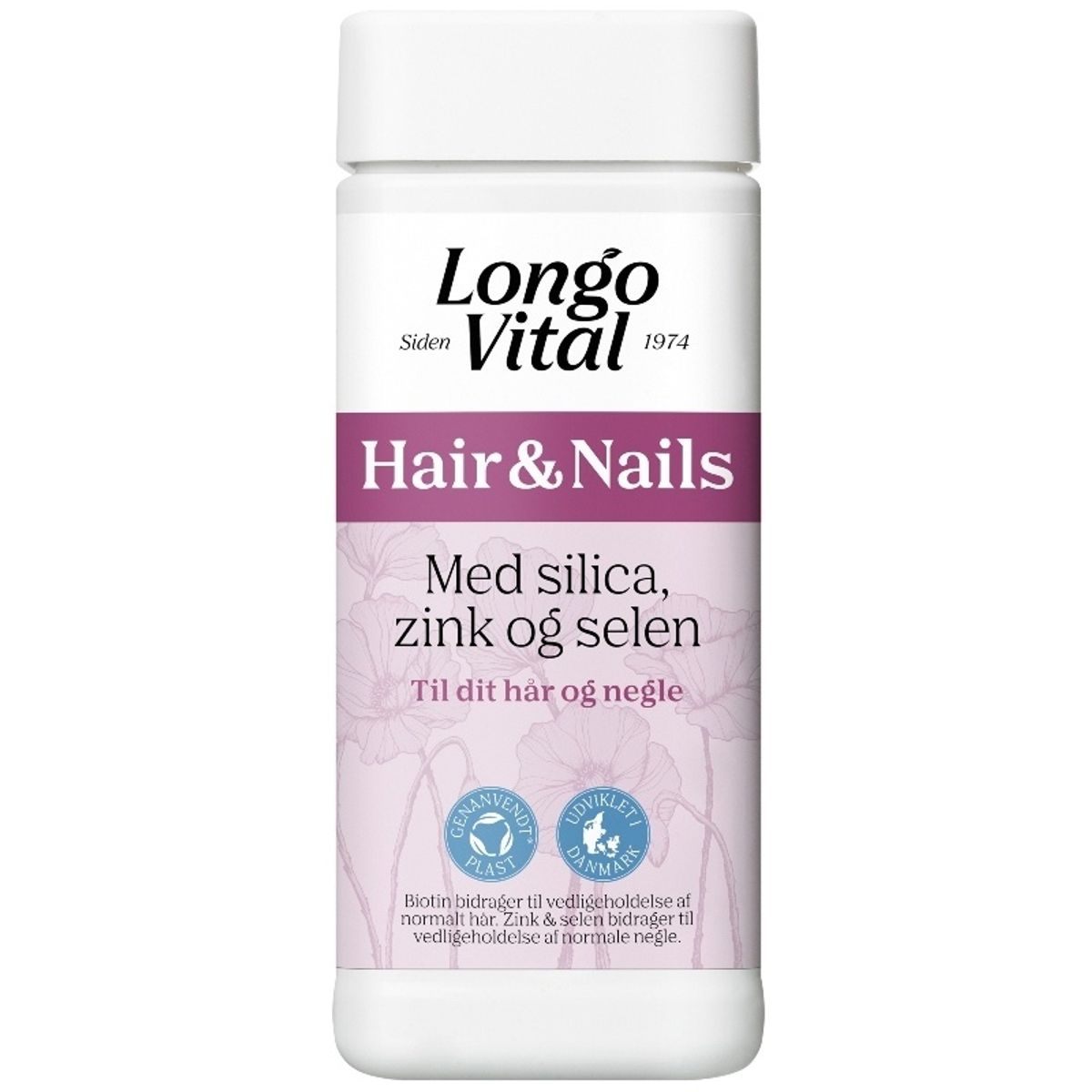 LongoVital Hair & Nails med silica, zink og selen 180 Pieces