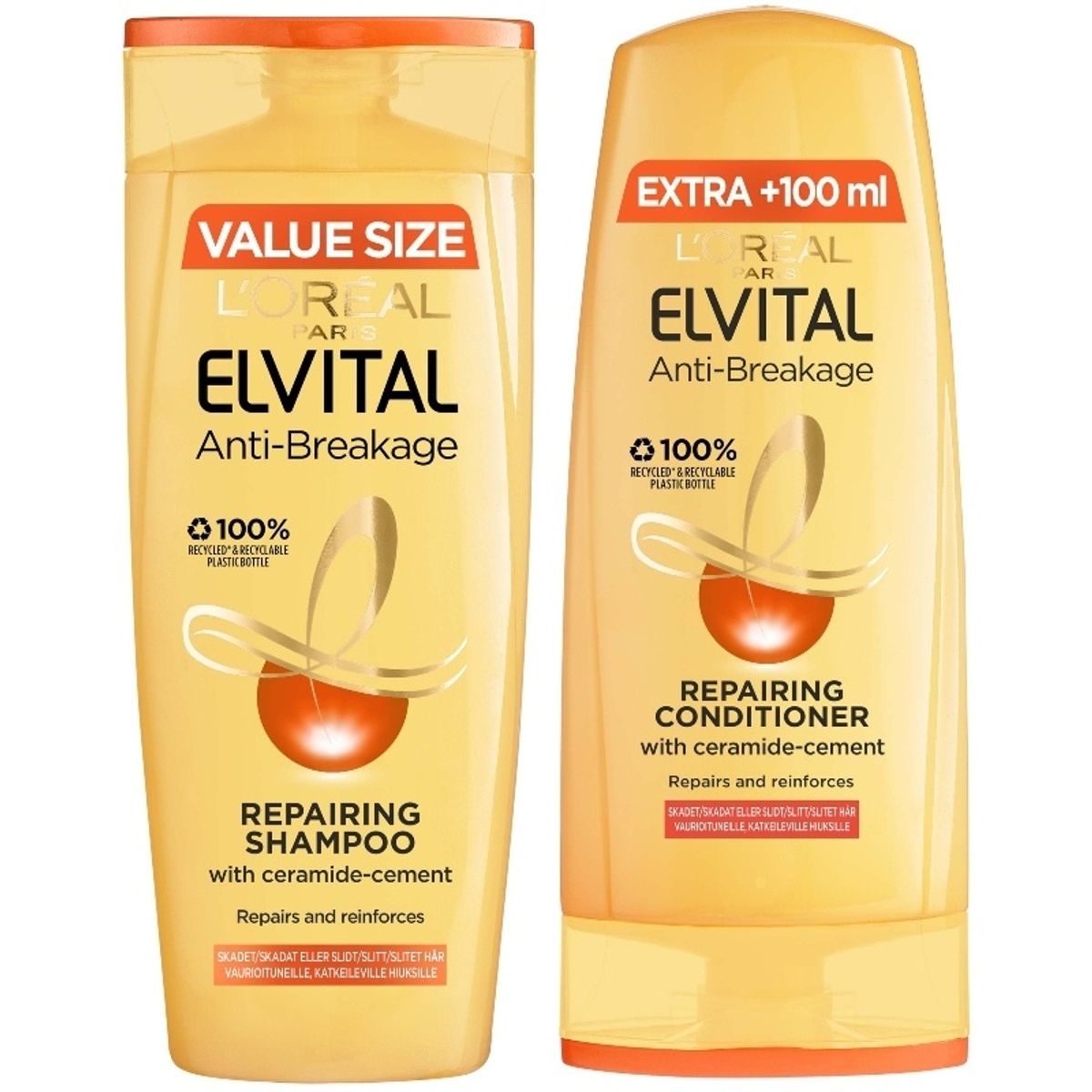 L'Oreal Paris Elvital Anti-Breakage Repairing Set 400 + 300 ml